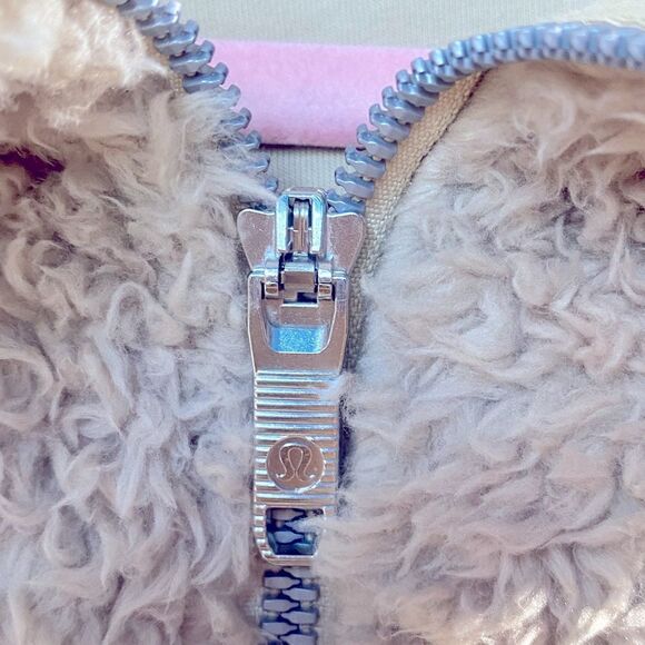 LULULEMON “Oh So Sherpa” Half Zip Hoodie Jacket Sz 8 - Picture 9 of 13